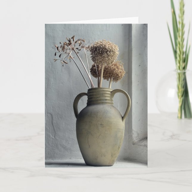 Tarjeta Flowers | Dried Flower Vase (Anverso)