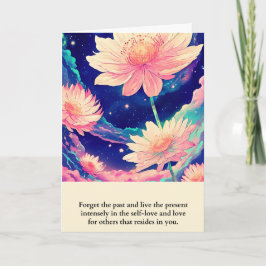 Tarjeta flowers message happy birthday