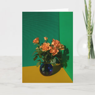 Tarjeta Flowers   Roses in Vase