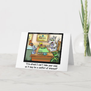 Tarjeta Fluffy Cohen Abogada @Claw Gato Divertido y Abogad