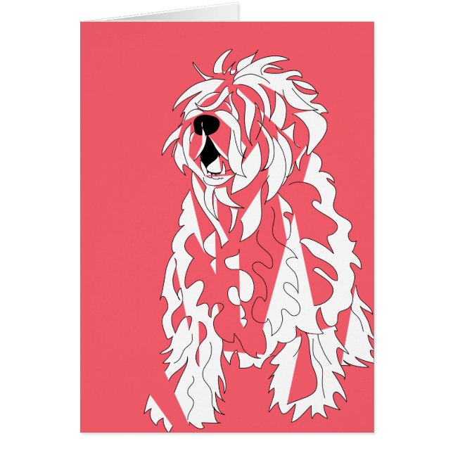 Tarjeta Fluffy Dog Sitter (Frente)