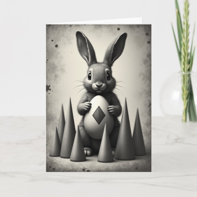 Tarjeta Fluffy Friend Egg Keepsake Card (Anverso)