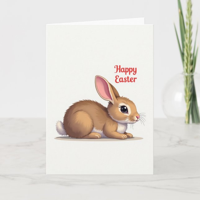 Tarjeta Fluffy Friend Faux Foil Card (Anverso)