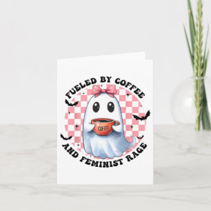 Tarjeta Fluido Por El Café Y El Feminismo Feminista Fantas