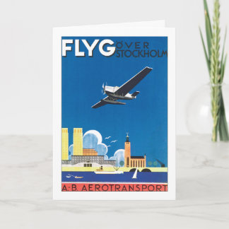 Tarjeta Flyg sobre Estocolmo