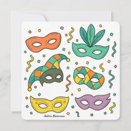 Tarjeta Flying Masks