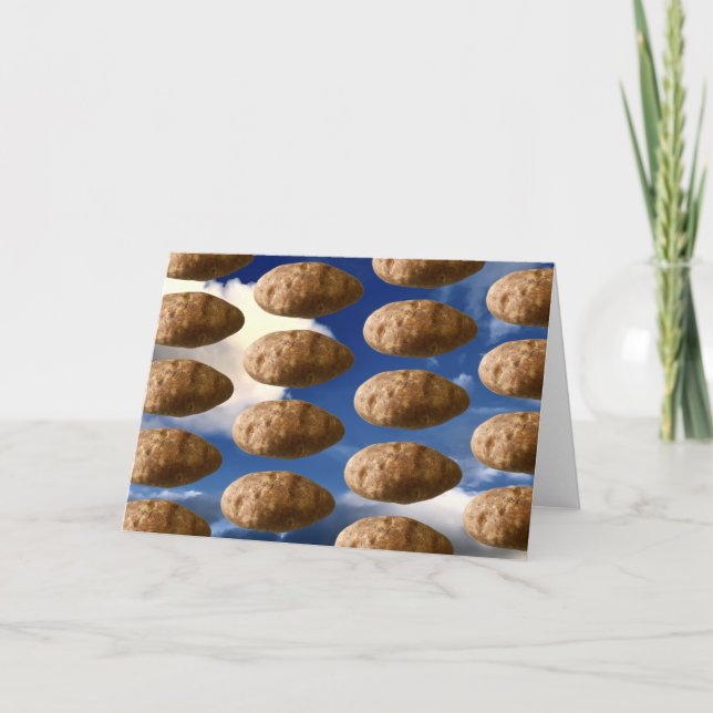 Tarjeta Flying Potatoes Space Potato (Anverso)