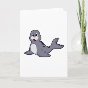 Tarjeta Foca Adorable
