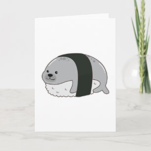 Tarjeta Foca como Sushi