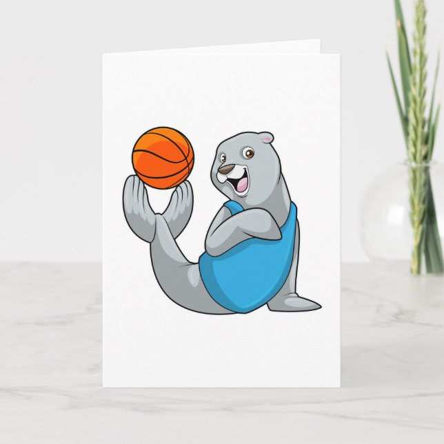 Tarjeta Foca en deportes de baloncesto (Anverso)