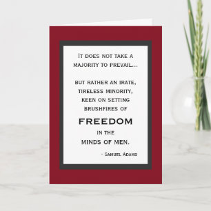 Tarjeta Focos de la carta de cumpleaños de la libertad