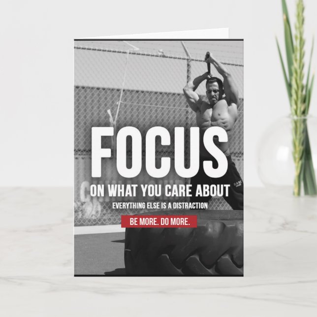 Tarjeta FOCUS - Motivación de entrenamiento (Anverso)
