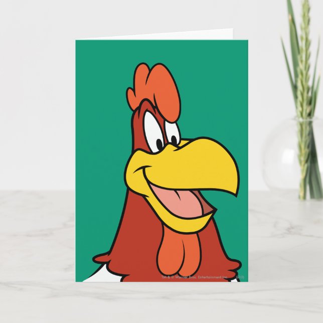 Tarjeta Foghorn Leghorn Closeup (Anverso)