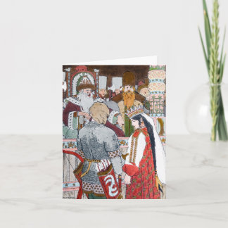 Tarjeta Folclore ruso Notecard