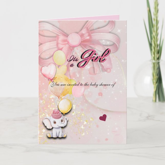 Tarjeta Folded Elephant Card (Anverso)