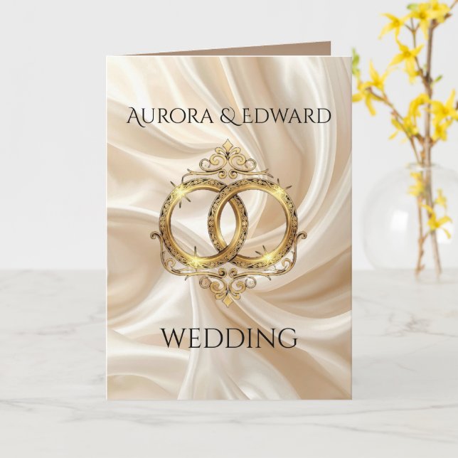 Tarjeta Folded Greeting Card (flor amarilla)