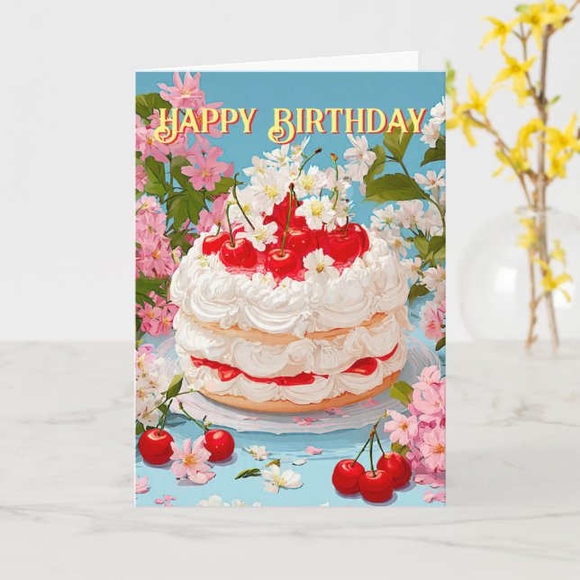 Tarjeta Folded Greeting Card (flor amarilla)