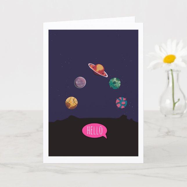 Tarjeta Folded Greeting Card (Planta pequeña)