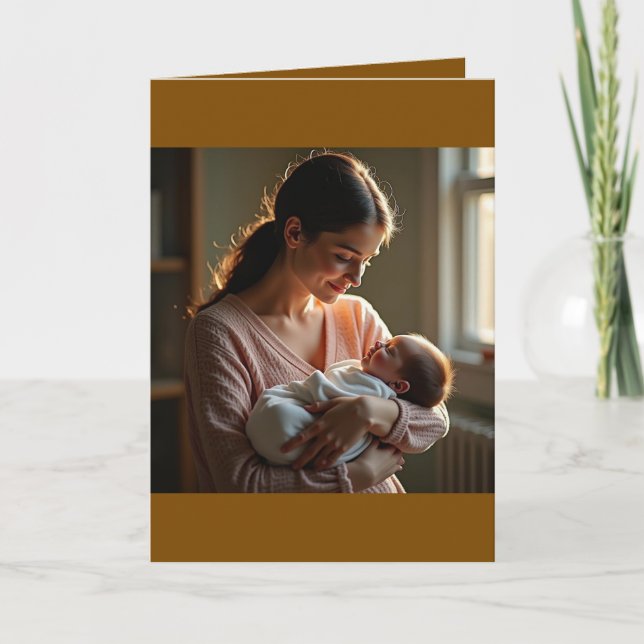 Tarjeta Folded Greeting Card for Mother's Day (Anverso)