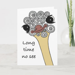 Tarjeta Folded Greeting Card Long time no see