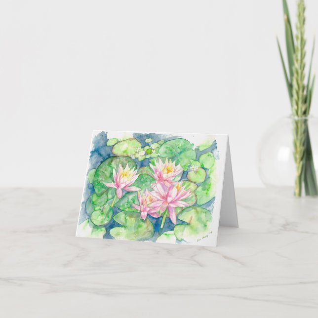 Tarjeta Folded greeting card with original artwork (Anverso)