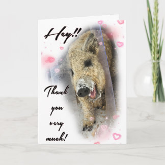 Tarjeta Folded Thank you Card