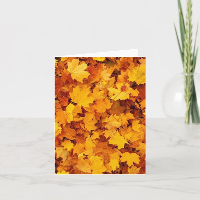 Tarjeta Foliage de otoño (Anverso)