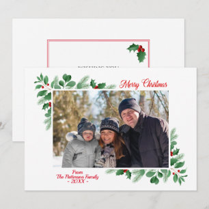 Tarjeta Foliage invernal Ferry Christmas Photo