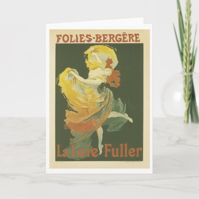 Tarjeta Folies-Bergere, Jules Cheret (Anverso)