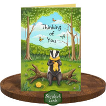 Folksy Forest Badger Crochet Sock piensa en ti