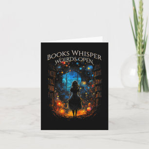 Tarjeta Folleto Libros de Oferta Whisper, Worlopen Reading