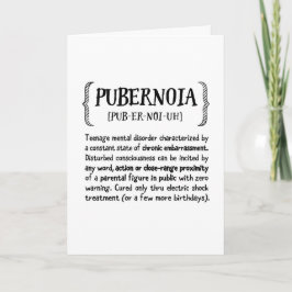 Tarjeta Fomento de la crianza de los hijos adolescentes, c