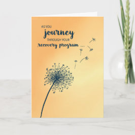Tarjeta Fomento de la recuperación de 12 pasos Dandelion