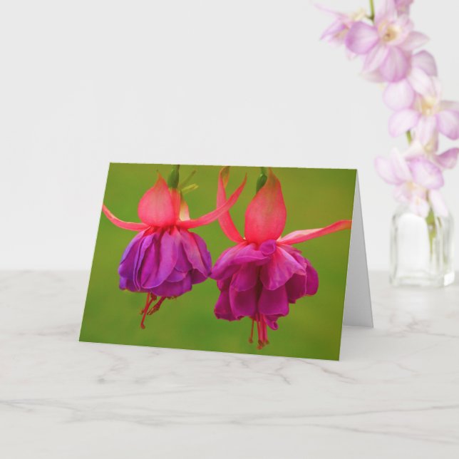 Tarjeta Fomento del cáncer de amistad floral (Orquídea)