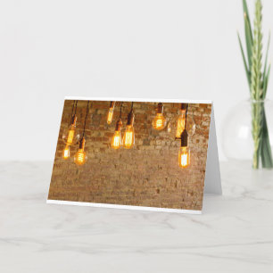 Tarjeta Fondo de las bombillas