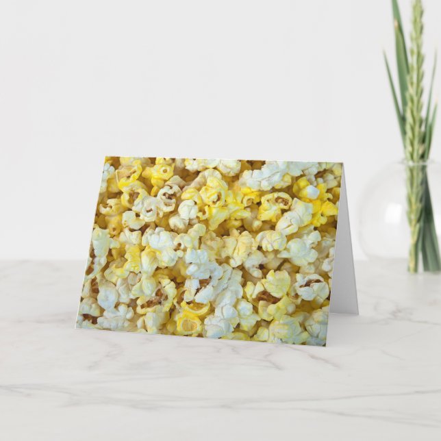 Tarjeta fondo de palomitas de maíz con mantequilla (Anverso)
