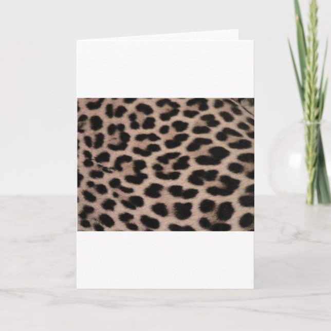 Tarjeta Fondo de piel leopardo (Anverso)