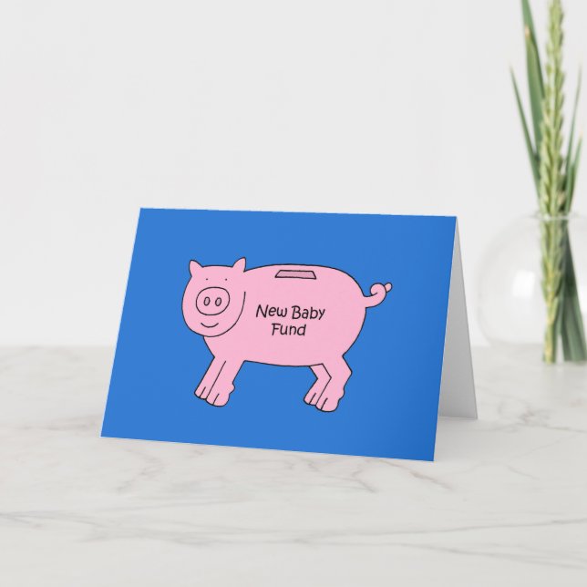 Tarjeta Fondo de Recién nacido de Regalo de Dinero (Anverso)
