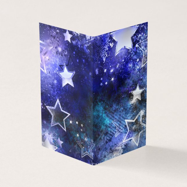 Tarjeta Fondo espacial con estrellas (Exterior)