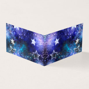 Tarjeta Fondo espacial con estrellas
