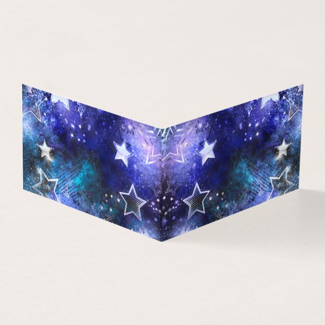 Tarjeta Fondo espacial con estrellas (Exterior)