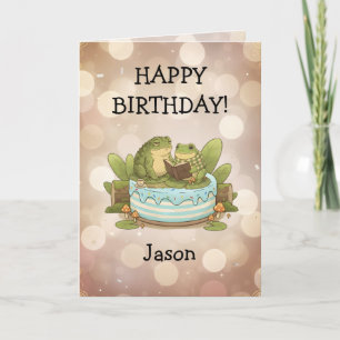 Tarjeta Fondo personalizado BG 1 Mossy el Sapo