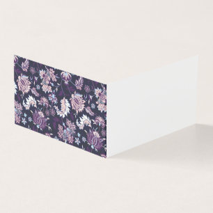 Tarjeta Fondo púrpura Gran Floral Patrón sin soldadura