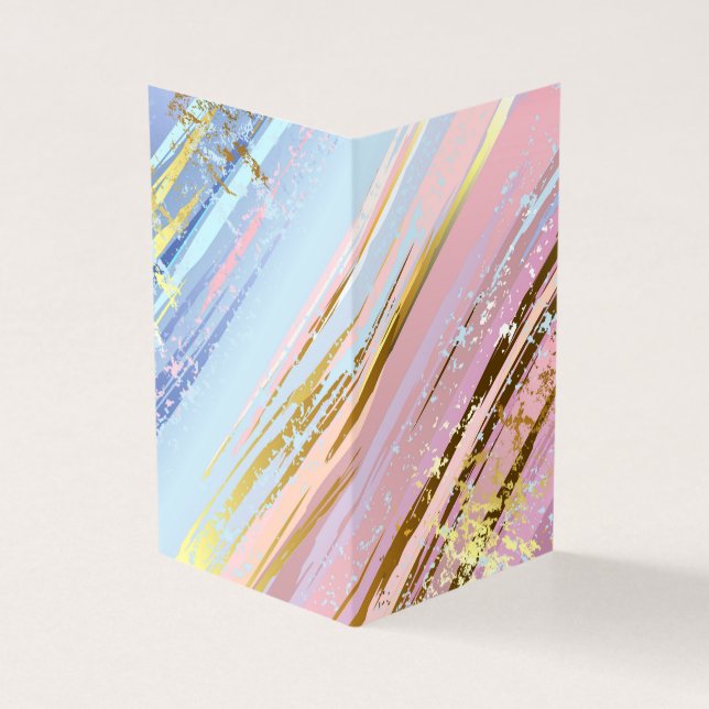 Tarjeta Fondo rosa texturizado (Exterior)