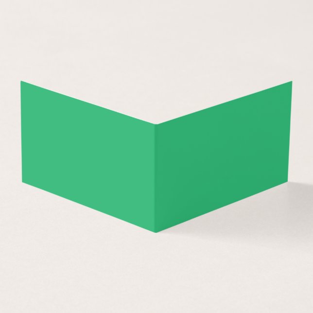 Tarjeta fondo verde con borde blanco (Exterior)