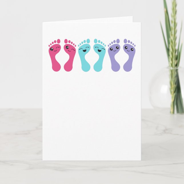 Tarjeta Foot Care Chiropody Podiatry Funny Feft (Anverso)