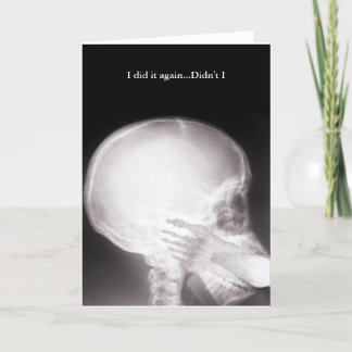 Tarjeta Foot in Mouth Xray Apology