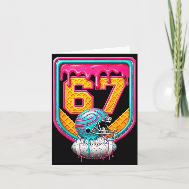 Tarjeta Football Drip Number 67 Football Player  (Anverso)
