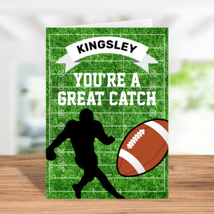 Tarjeta Football Sports Valentines Day