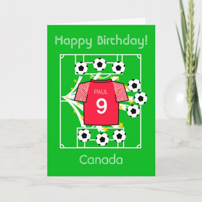 Tarjeta Football Star Canadá (Anverso)